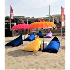 Pouf sdraio per giardino e spiaggia