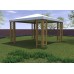 Gazebo in legno con grigliati Capri